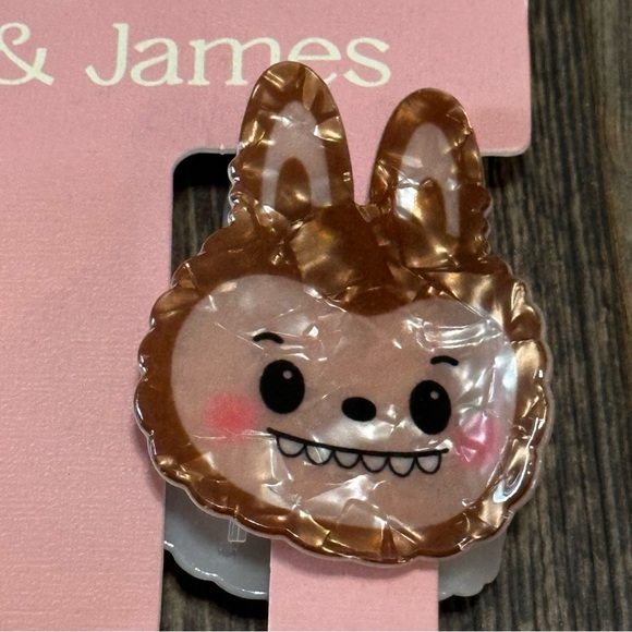 Jade & James little monsters hair clip claws Danbar global brown & silver NEW - Picture 3 of 6
